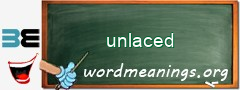WordMeaning blackboard for unlaced